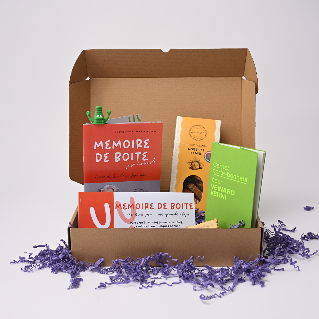 Luundi box "Mémoire de boîte" pour départ à la retraite